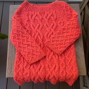 XS LOFT SWEATER CORAL